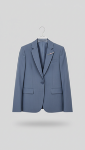 Blazer urbano alfaiatado azul ardósia